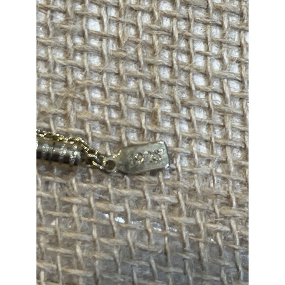 Vtg 1928 Brand Gold Tone Photo Filigree Rose Locket Necklace Pendant Chain 26in - Picture 12 of 12